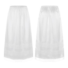 US Womens Half Slip Long Underskirt Elastic Waist Half Slips for Under Dress