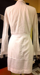 GORGEOUS, EDUN EYELET COLLARED BUTTON DOWN DRESS, SIZE L, FREE SHIPPING