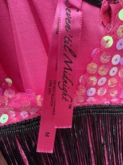 Seven ‘Til Midnight Sequenced Flapper Dress Fuchsia W/Fringe, SZ M, Worn Once!