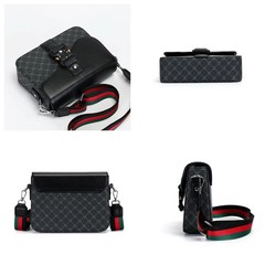 Fashionable Jacquard Pattern Men&rsquo;s Crossbody Bag High-End Casual Shoulder Bag