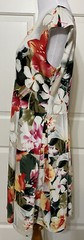 Tiana B size 12 beige red green white floral sleeveless A-line dress women&rsquo;s