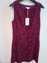 Size 14 Ladies Dress MONSOON PINK/PURPLE Sleeveless NWT