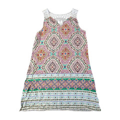 Cupshe Geometric Shift Dress Crochet Lace Yoke Sleeveless S CAA05A4B005DP