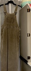 Vintage Eddie Bauer Corduroy Overall Dress Medium Y2k Country Cottagecore