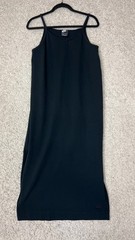 Nike Dress Womens Large Black Tank Athleisure Double Slit Comfort