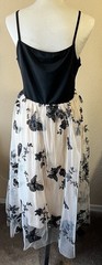 Black & Nude Whimsigoth Butterfly Dress Women’s Large Fairycore Balletcore