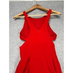 Aidan Mattox Red Cutout High Low Gown Formal Evening Dress Size 4