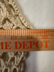 Superdown Crochet Fishnet Fringe Cover Up Dress Beige Boho Festival Beach Size S