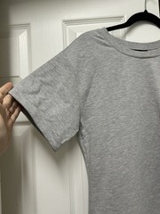 Lulus Effortless Approach Ruched Mini Dress Heather Grey NWT Size S