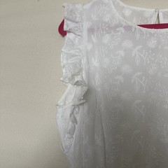 Lucky Brand Dress Maxi White S 💯% Cotton Reese Flutter Sleeve Embroidered