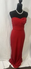 jill stuart silk dress Red Dress Size 4 Chic Design