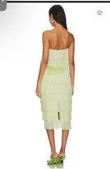 X Revolve Marquise Fringe XS Midi Dress in Honeydew House of Harlow 1960