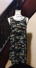 Camouflage Casual Dress By Buzz Size XL