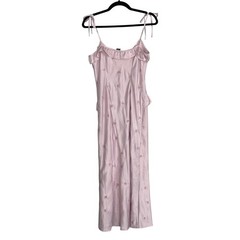 Wild Fable Pink Butterfly Ruffle Cami Maxi Dress XS Coquette Feminine