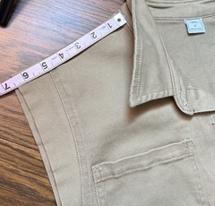 Tinsel Utility Button Front M Camel Safari Workwear Stretch Pocket Mini NWT