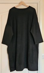 Frank Usher Microfleece Oversized Dress with Large PU Detail Pocket, One Size