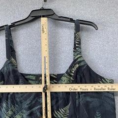 Disturbia Fernery AOP Midaxi Cami Dress NWT Plus Size 16 Forest Goth Botanical