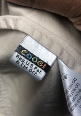 Coogi Shirt Dress Size 1X Tan Belt Roll Tab Sleeve Needs Dry Clean