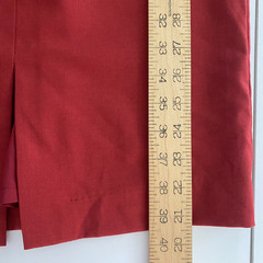 Ann Taylor Sheath Dress Womens 4 Sleeveless Career Red Sheath Boat Neck Slit