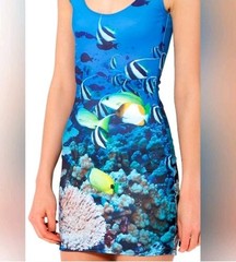 Black Milk Aquarium Tank Mini Dress L
