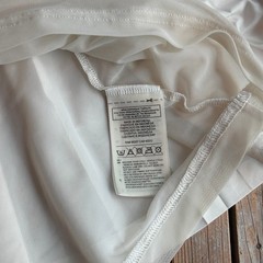 XS Adidas by Stella McCartney V12746 White Pleated Racerback Tennis Dress