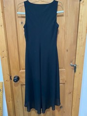 Connected Apparel Black High-Low Sleeveless Self-Lined Dress – Size 8