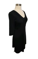 Eddie Bauer Travex Womens Tall Large Black Travel Dress Stretch Lightweight
