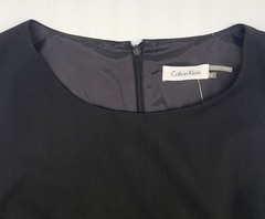 Calvin Klein Dress 12 Black Sleeveless Sheath O-Ring Grommet Career NWT CD3X1B35