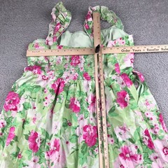 Torrid Mini Poplin Tiered Ruffle Strap Dress Womens 1X Gren Floral Pockets