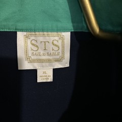 Sail To Sable STS Shift Dress Navy & Green Color Block Tunic Dress Size XL