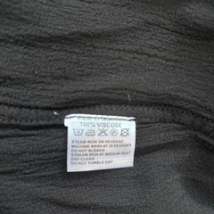 SAHARA Black Cheesecloth Crepe Midi Tunic Blouse/Dress Size L CH46&Prime;