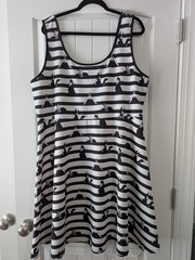 TORRID x DISNEY Villains Stripe Dress Sz 3 22/24 3X Skater