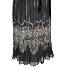 Ann Taylor Loft Dress 2 Semi Sheer Y2K Whimsigoth Babydoll Velvet Bow Pleated