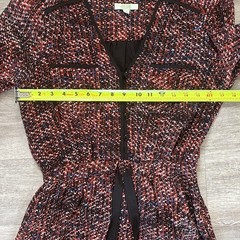 Jade Melody Button Down V neck Front Mini Dress S
