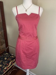 Comptoir des Cotonniers Rawina Pink Cotton Sheath Dress Size 36 US 4