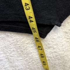Pure Jill Dress Womens Large Black Short Sleeve Trapeze Swing Knit Midi Pockets