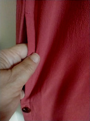 Madewell Shift Dress Short Deep Rose Side Buttons Cuffed Sleeves Pockets – Small