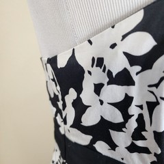 Covington Women&rsquo;s Black White Floral Sleeveless A Line Dress Bow Size 10