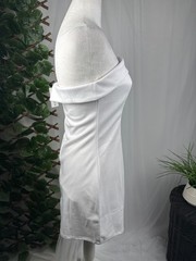 Kendall & Kylie White Strapless Mini Dress Small