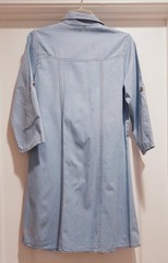 Women’s Button-Down Lightweight Denim Mini Dress by Speed Limit MPH Sz M