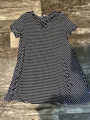 She + Sky Navy Striped Dress Women’s Size 1XL