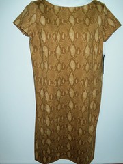 NWT Ralph Lauren Snakeskin Printed Multi Work Sheath Dress Small NEW