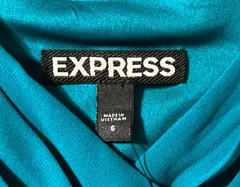 NWT $69 Express Women 6 Dress A-Line Short Sleeveless Cocktail Party Event Teal