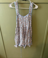American Eagle Outfitters Floral Lace-Up Drawstring Square Neck Mini Dress XS