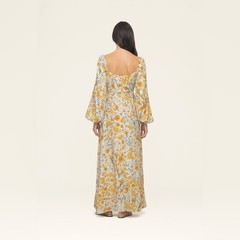 Agua Bendita Vida Capullo Floral Maxi Dress L NWT $1100
