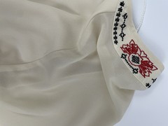 So Cute! Embroidered Flirty Western Flowy Boho Romantic Peasant Dress Women&rsquo;s L