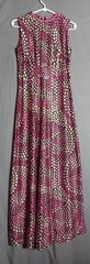 Hand Sewn Dress Womens Small Maxi Bricbrac Trim Vintage SEE MEASUREMENTS