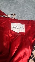 Mori Lee Cheetah With Red Underlay And Long Train Evening/Formal Dress Size 14