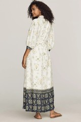 Anthropologie- Maeve Mona Linen Maxi Shirtdress
