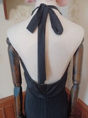 Vintage 1990s/Y2K Old Hollywood Glamor Long Black Formal or Prom Dress